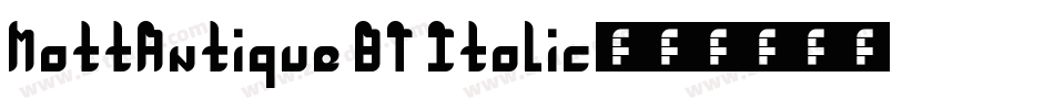 MattAntique BT Italic字体转换